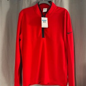 Nike Golf Victory 1/4 Quarter Zip Men’s Red Size Medium NWT 1/2 Zip Pullover
